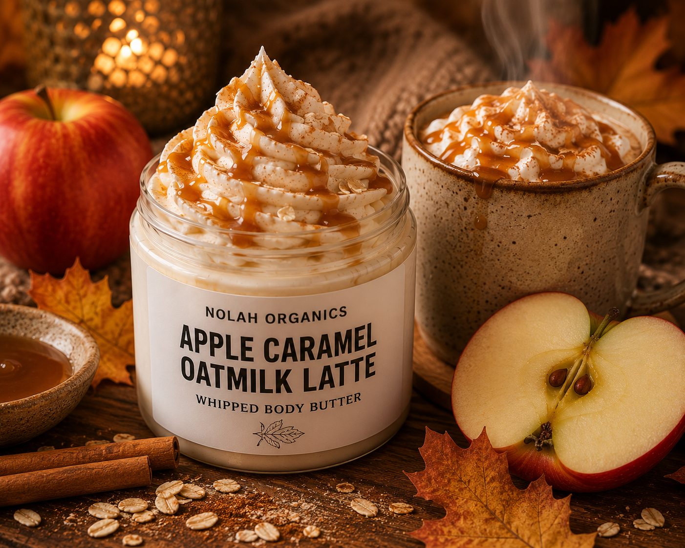 Apple Caramel Oatmilk Latte Whipped Body Butter