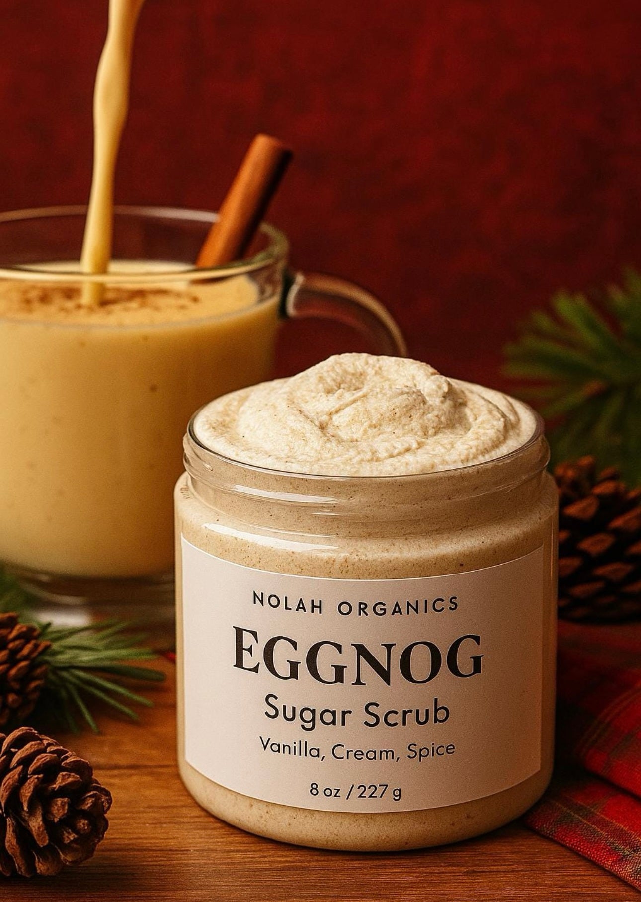 Eggnog Whipped Sugar Scrub
