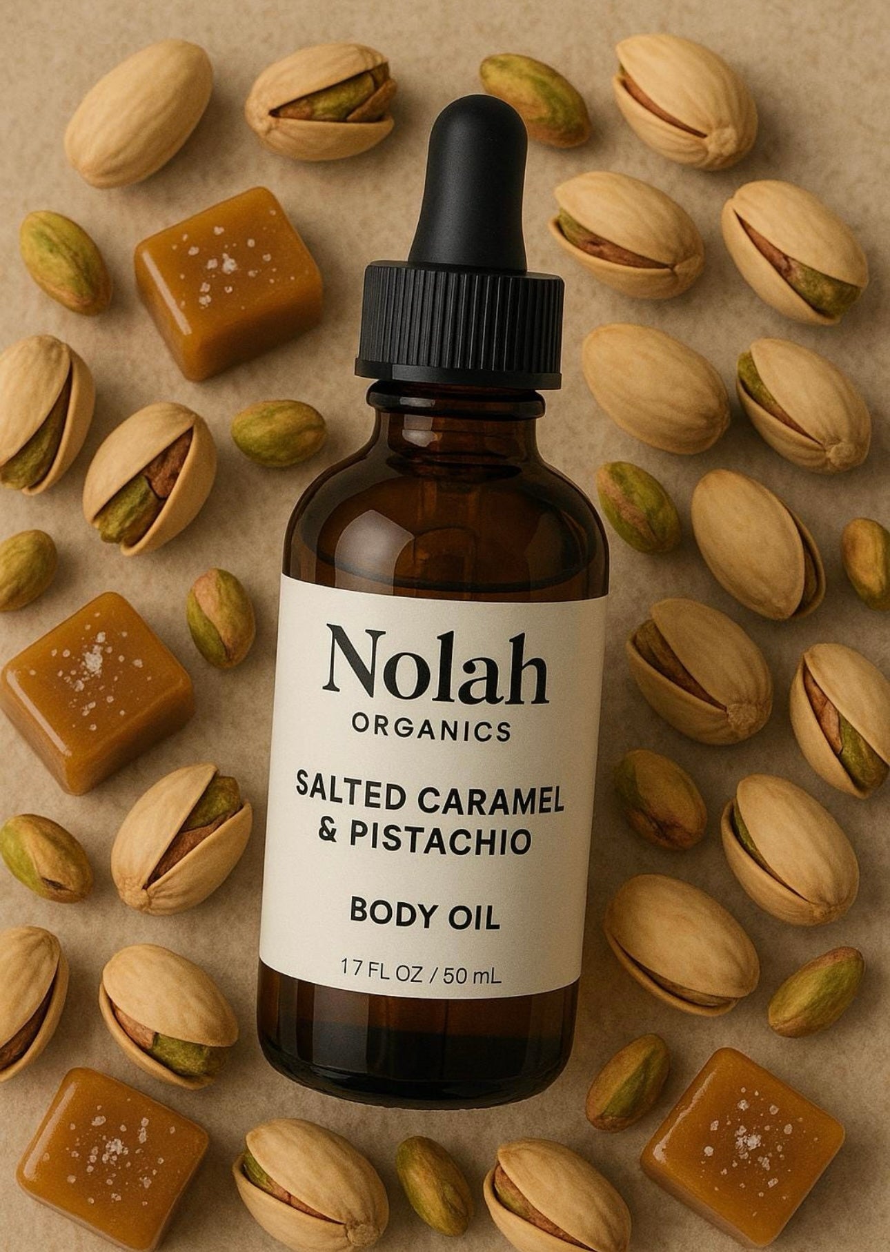 Salted Caramel and Pistachio Body Oil