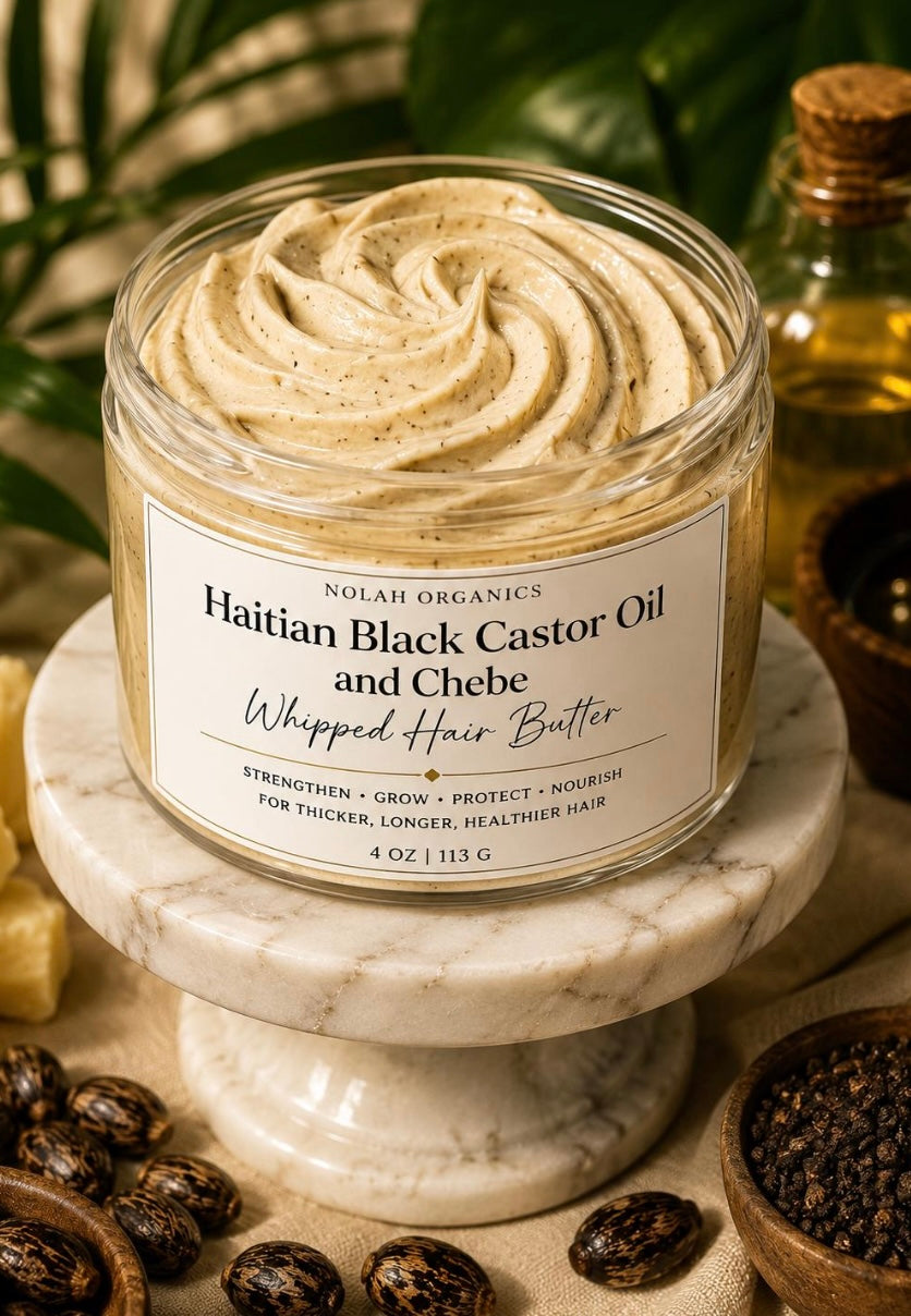 Haitian Black Castor Oil and Chebe Whipped Hair Butter