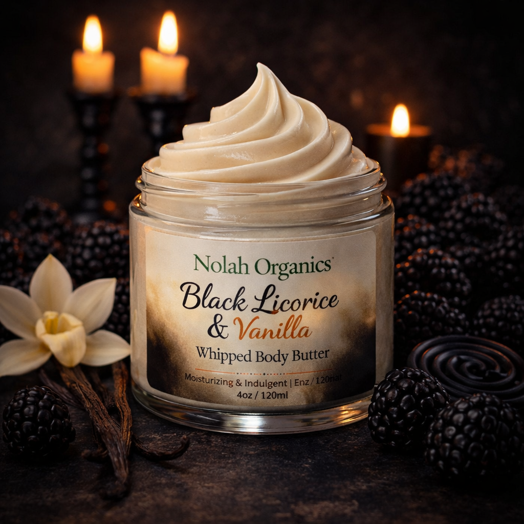 Black Licorice and Vanilla Whipped Body Butter