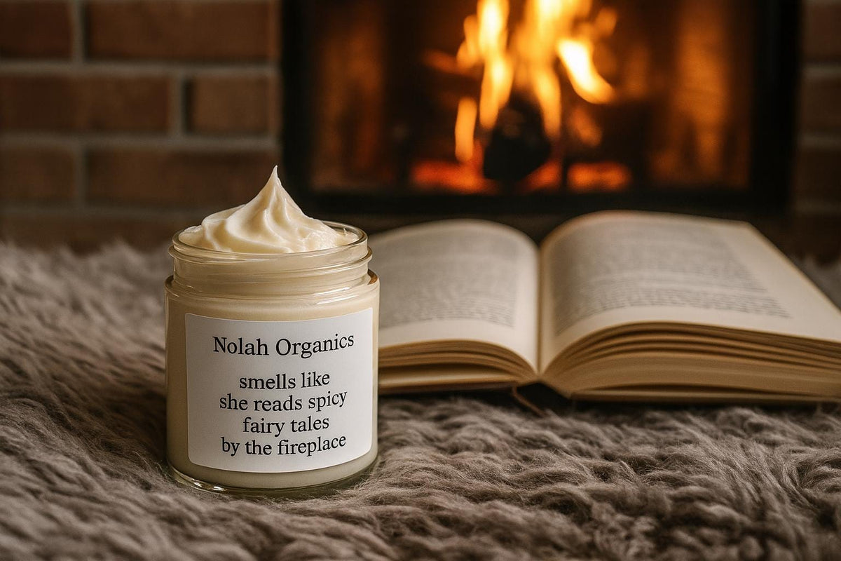 Whipped texture of Orange Blossom and Clove Body Butter