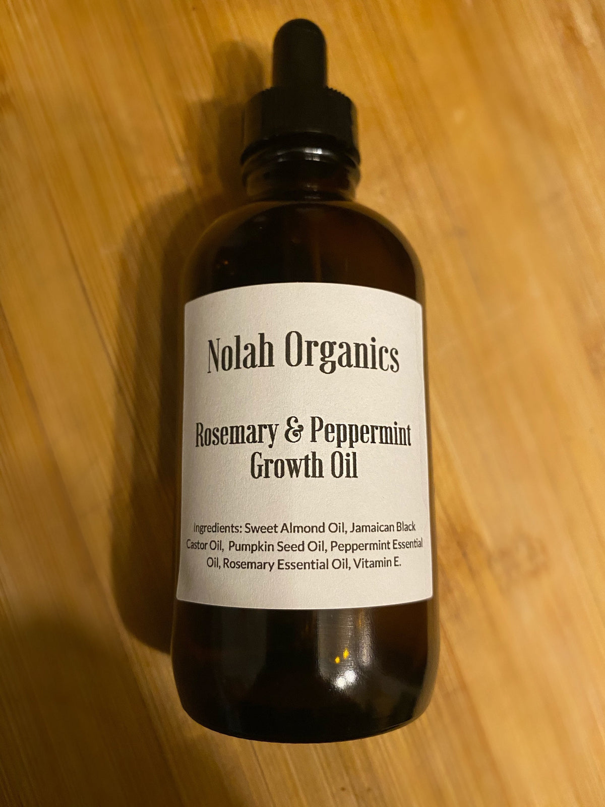 Hair Growth Oil with Rosemary, Peppermint, Black Castor Oil, 100% Natural Organic Hair Oil, 4 oz