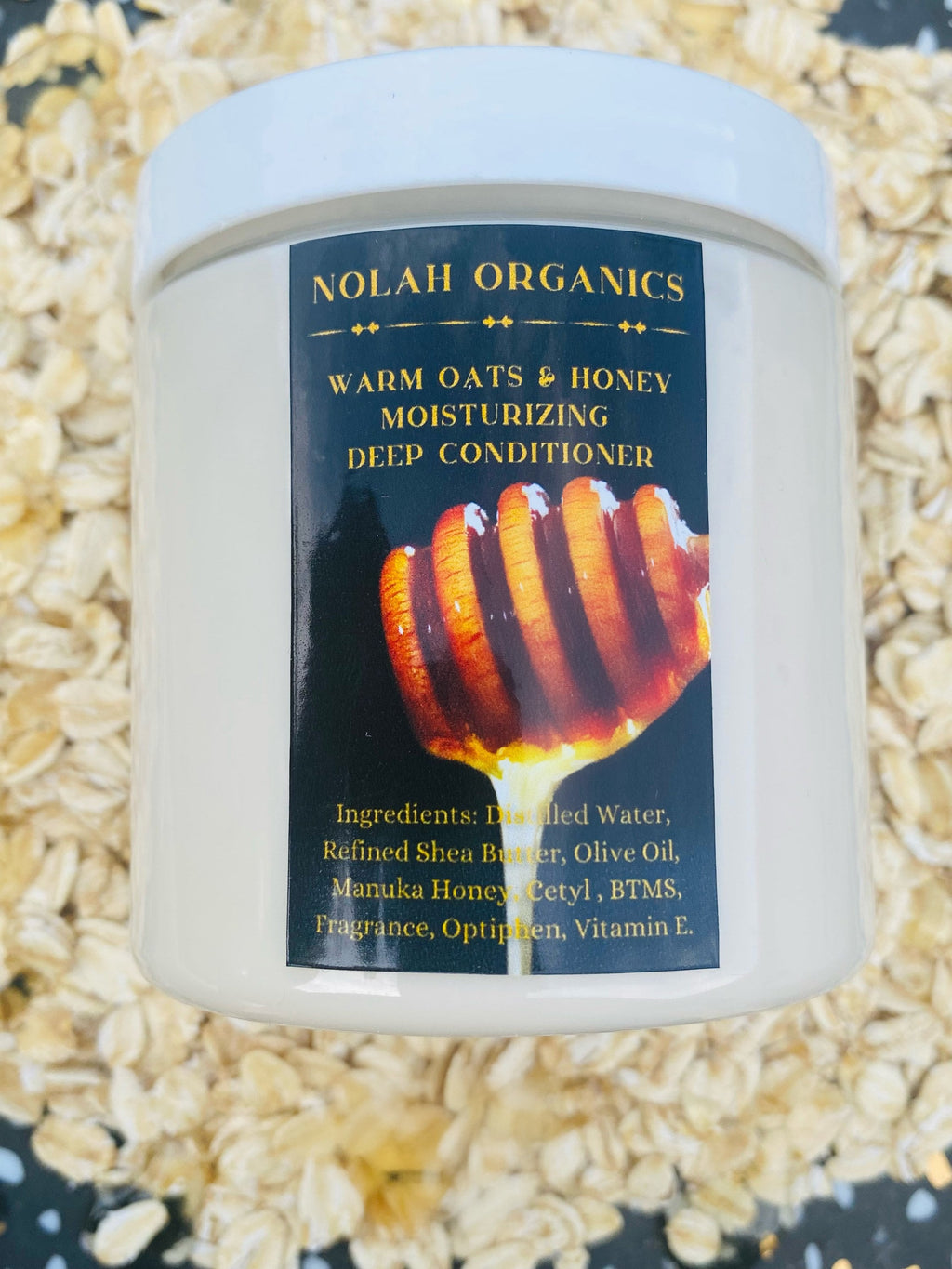 Warm Oats and Honey Moisturizing Deep Conditioner (Manuka Honey, Oatmeal and Honey, Olive Oil)