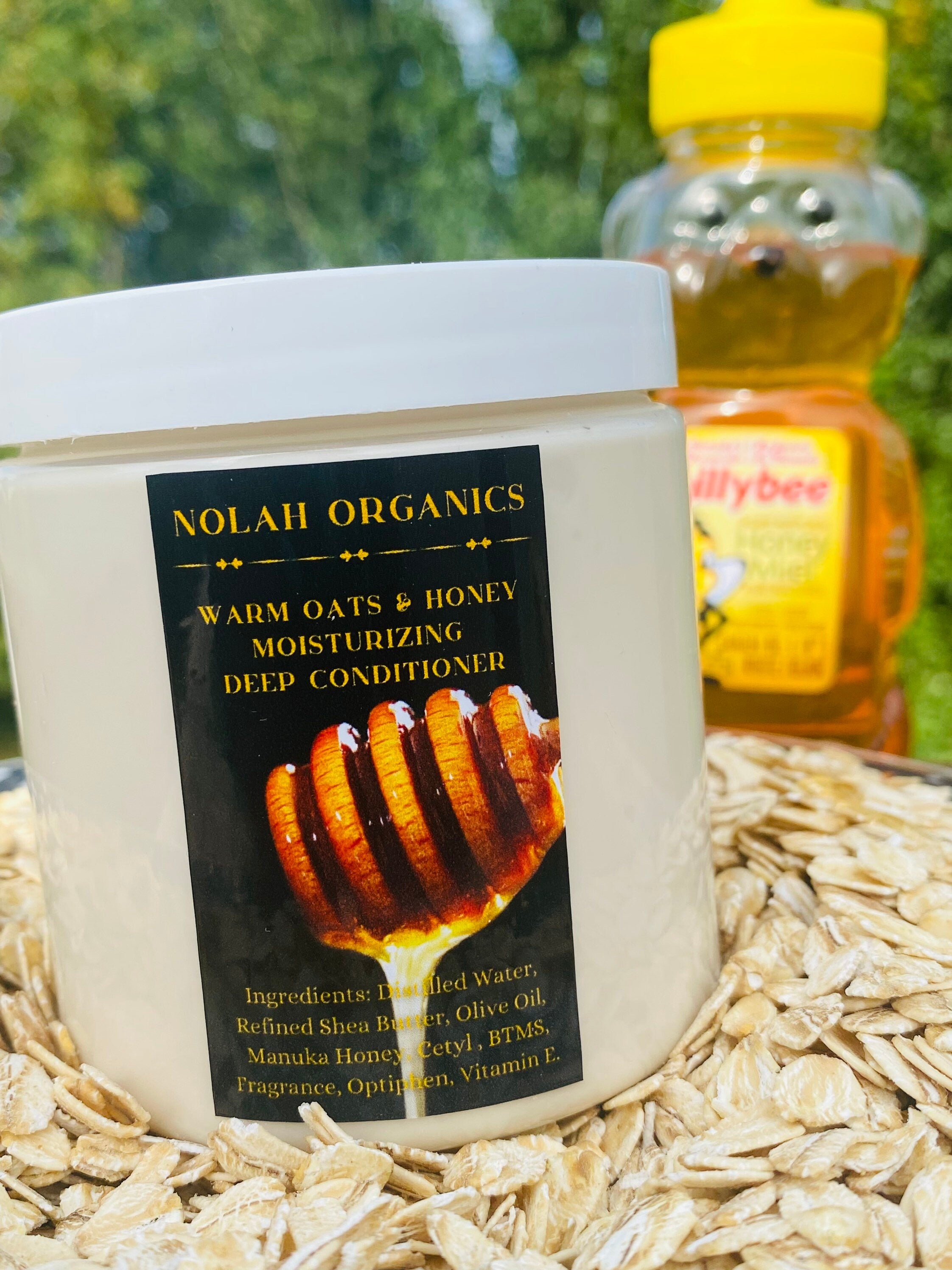 Warm Oats and Honey Moisturizing Deep Conditioner (Manuka Honey, Oatmeal and Honey, Olive Oil)