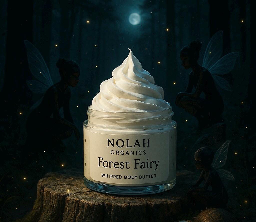Forest Fairy Body Butter – Spicy Woodsy Scent with Spruce, Oak, Patchouli, Cedar & Sandalwood | Ethereal Whipped Shea Butter