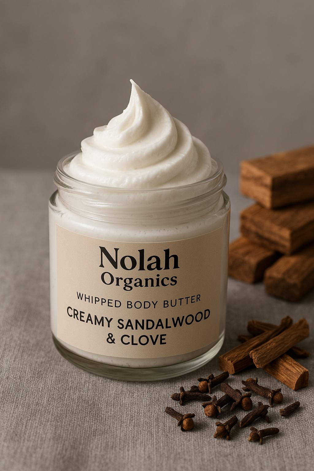 Creamy Sandalwood and Clove Whipped Body Butter