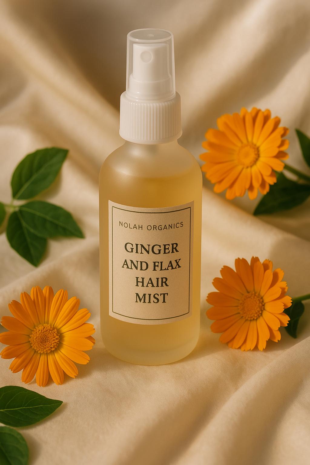 Ginger and Flax Moisturizing Hair Mist