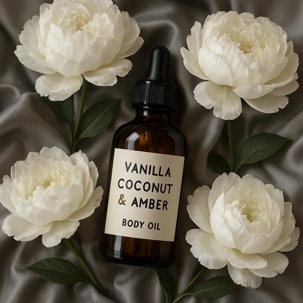 Vanilla, Coconut and Amber Body Oil
