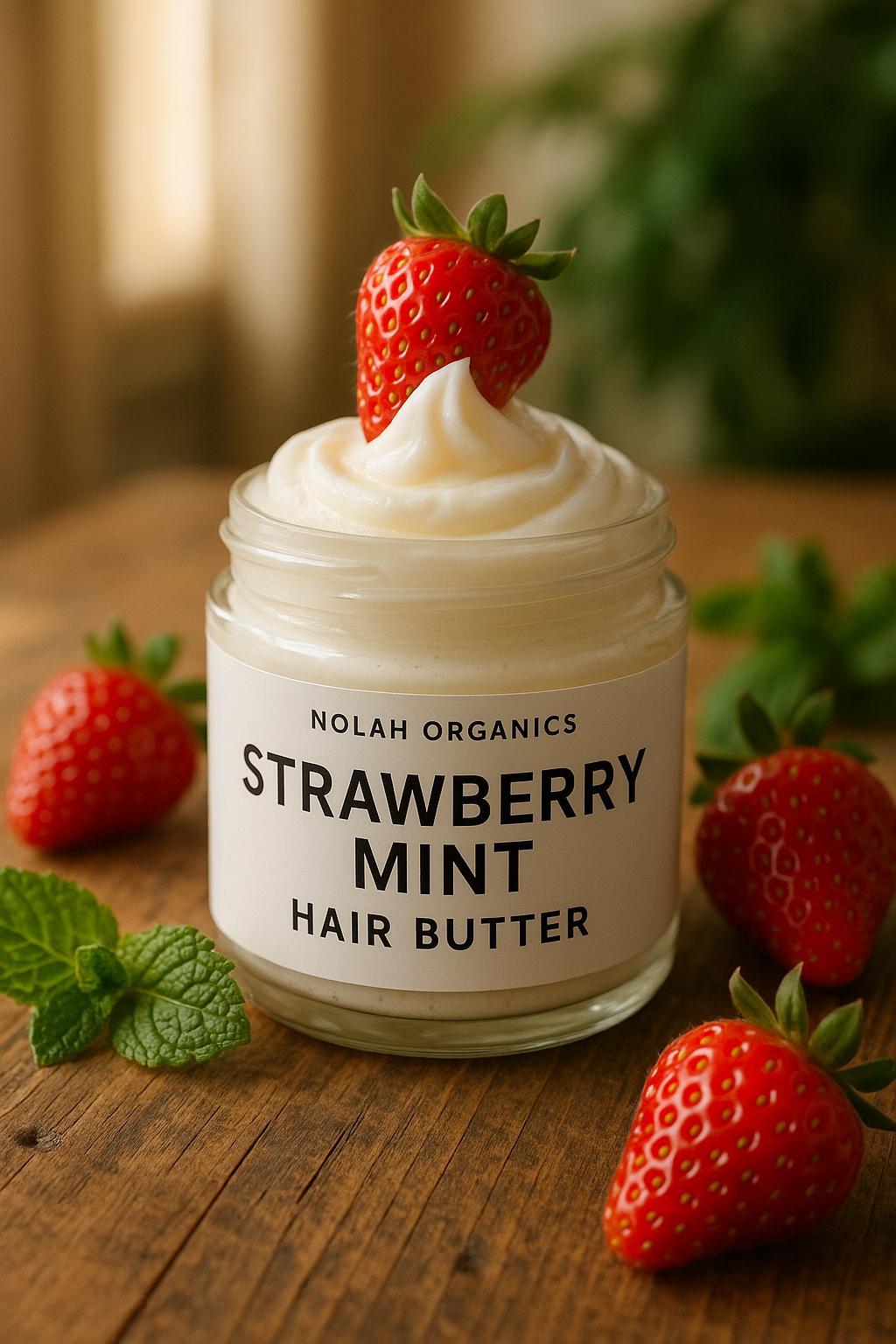 Strawberry and Mint Hair Butter