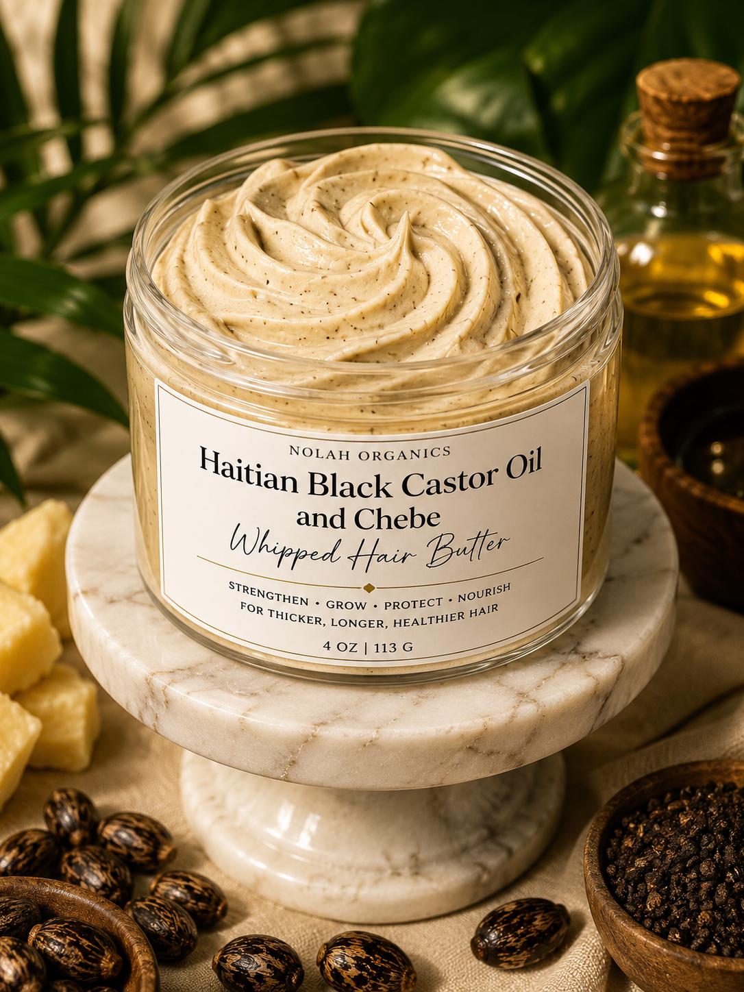 Haitian Black Castor Oil and Chebe Whipped Hair Butter
