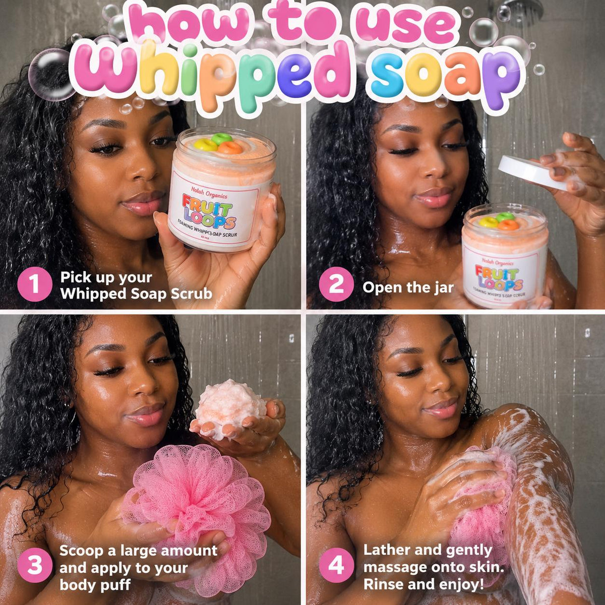Glazed Donut Whipped Foaming Sugar Scrub