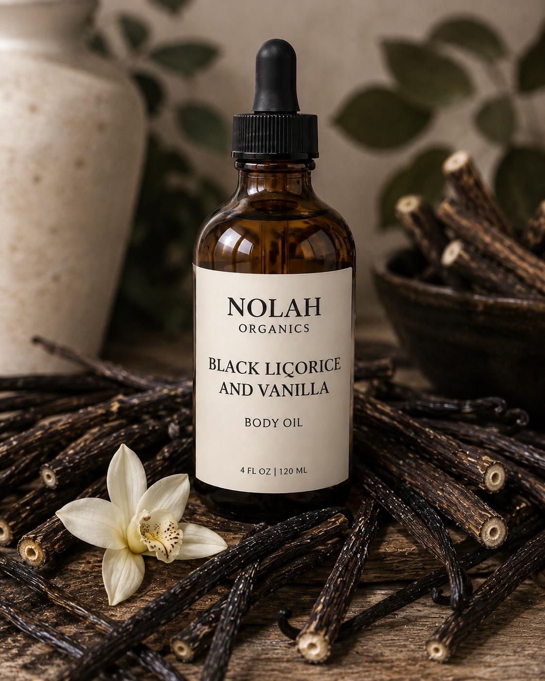 Black Licorice and Vanilla Body Oil